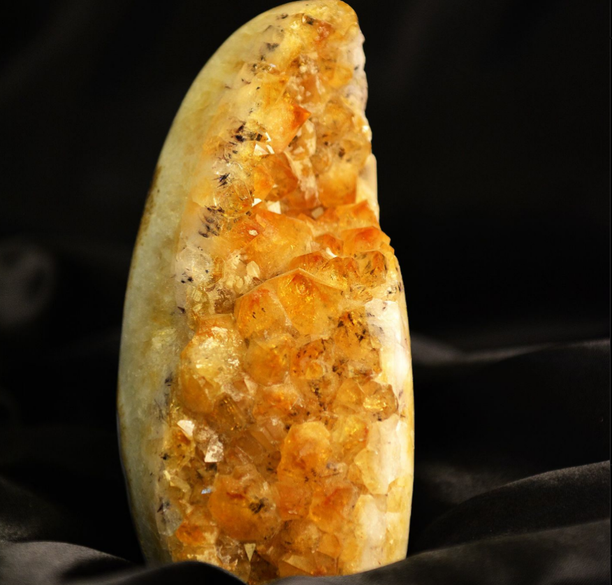 Golden crystal specimen from the CS Minerals collection